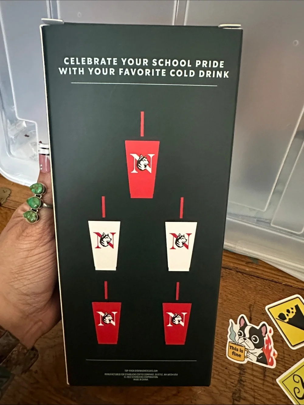 Starbucks Red Reusable Cold Cups with Lids & Straws - Campus Collection